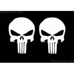 Punisher skull sticker decal for bikes, cars, laptop 